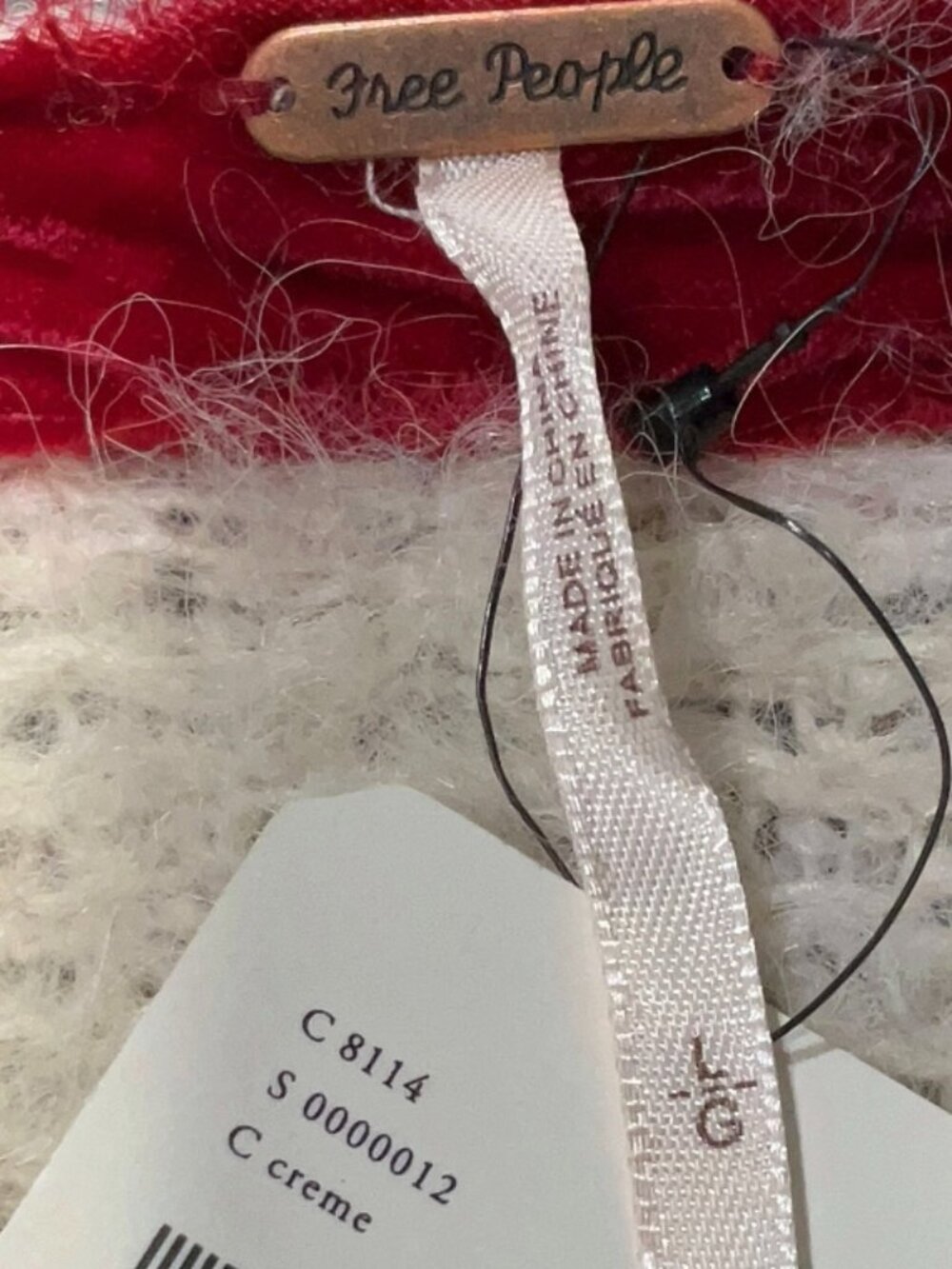 NWT Free People Geneva Cardigan Creme Llama Blend Boho Duster Western Lg $298 - Picture 8 of 10